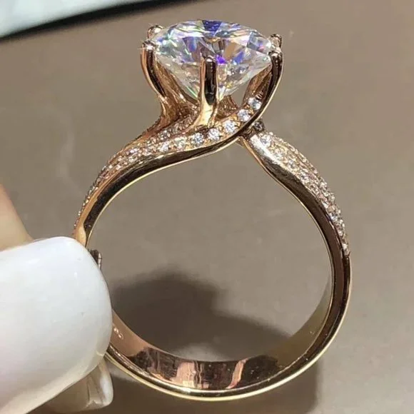 🍁3 Layer Micro Pave CZ And Round Stackable Ring, MLNN1149